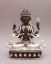 Picture of Khadcheri Statue | Chenrezig | Copper Oxidized | Silver Plated