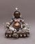 Picture of Dzambhala Statue | Handmade | Copper Oxidized | Silver Plated
