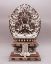Picture of Singhasan Khadcheri Statue | Chenrezig | Copper Oxidized | Silver Plated